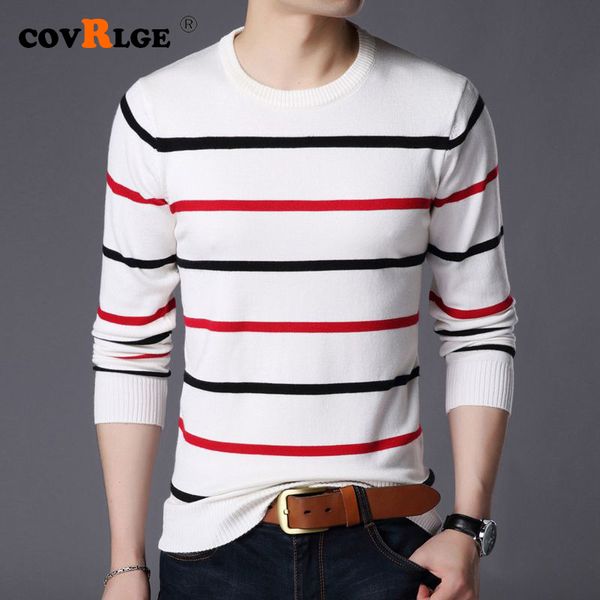 covrlge pullover men sweater brand clothing 2019 autumn winter wool slim fit sweater men casual striped pull jumper mzl049, White;black
covrlge pullover men sweater brand clothing 2019 autumn winter wool slim fit sweater men casual striped pull jumper mzl049, White;black
