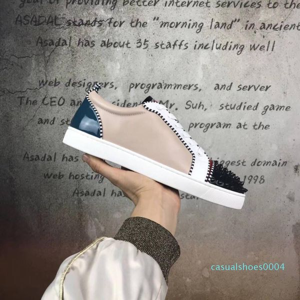 2020 new spikes low sneaker red bottom shoes women,men trainers genuine leather junior lace-up spikes red sole luxury part ac04, Black
2020 new spikes low sneaker red bottom shoes women,men trainers genuine leather junior lace-up spikes red sole luxury part ac04, Black