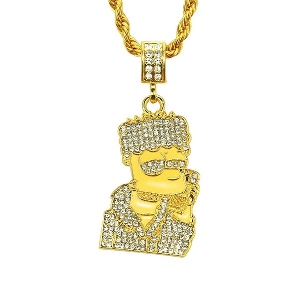 2020 designer new diamond necklace hip hop cartoon character tide brand foreign trade necklace pendant oil painting jewelry, Black
2020 designer new diamond necklace hip hop cartoon character tide brand foreign trade necklace pendant oil painting jewelry, Black