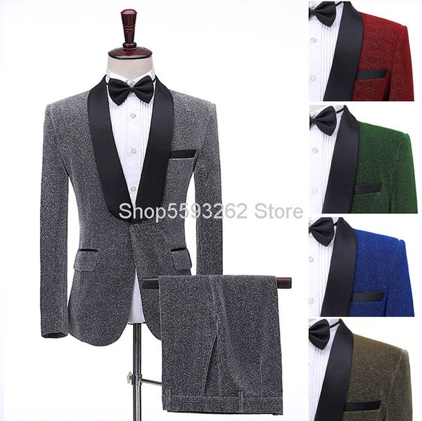 men's suits & blazers male host green fruit collar color bright silk suit singer stage performance clothing studio bar dj dress, White;black
men's suits & blazers male host green fruit collar color bright silk suit singer stage performance clothing studio bar dj dress, White;black