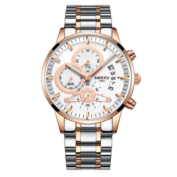 men watches luxury stainless steel waterproof sport quartz watch men fashion date clock chronograph relogio masculino, Slivery;brown
men watches luxury stainless steel waterproof sport quartz watch men fashion date clock chronograph relogio masculino, Slivery;brown