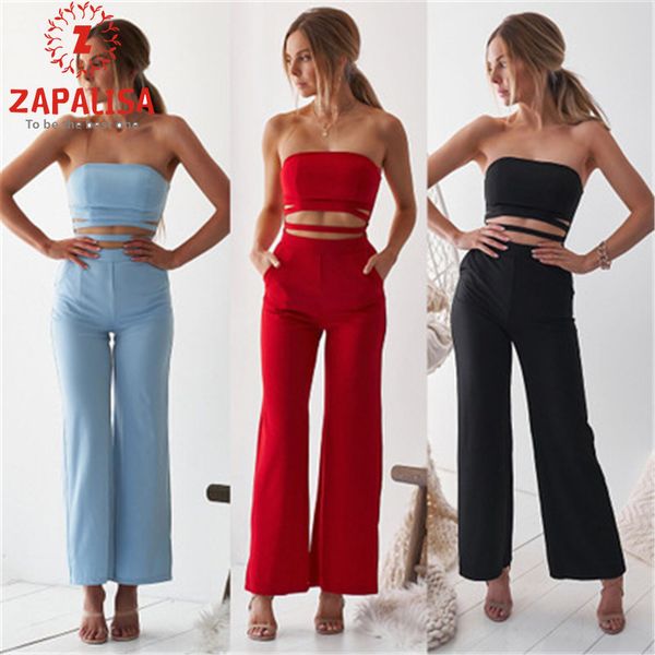 zapalisa solid color fashion women overalls elegant strapless backless slim hollow out bell-bottoms design jumpsuit, Black;white
zapalisa solid color fashion women overalls elegant strapless backless slim hollow out bell-bottoms design jumpsuit, Black;white