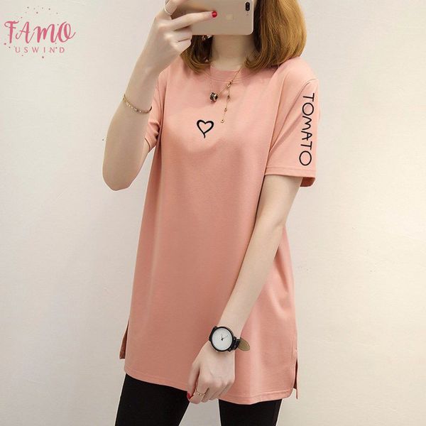 2019 korean version of the new summer womens coat big yards long section of loose white short sleeve casual t shirts
2019 korean version of the new summer womens coat big yards long section of loose white short sleeve casual t shirts