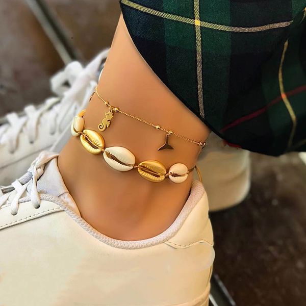 2 pcs/ set boho shell hippocampus fishtail beads chain leather double layer anklet set women fashion beach jewelry accessories, Red;blue
2 pcs/ set boho shell hippocampus fishtail beads chain leather double layer anklet set women fashion beach jewelry accessories, Red;blue