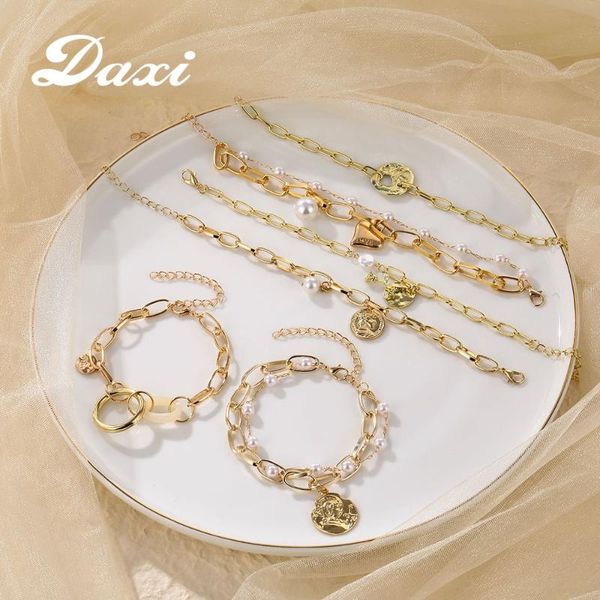 daxi boho gold bracelets for women fashion pearl punk chain bracelet women jewelry accessories for gift bracelet charms, Golden;silver
daxi boho gold bracelets for women fashion pearl punk chain bracelet women jewelry accessories for gift bracelet charms, Golden;silver