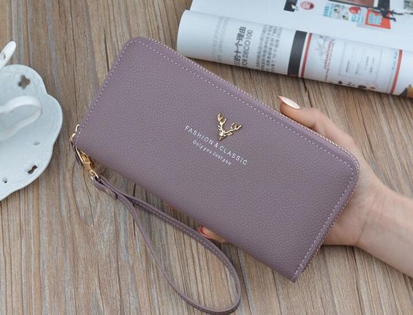 long hand bag new zipper multi function long large capacity wallet mobile phone bag, Red;black
long hand bag new zipper multi function long large capacity wallet mobile phone bag, Red;black