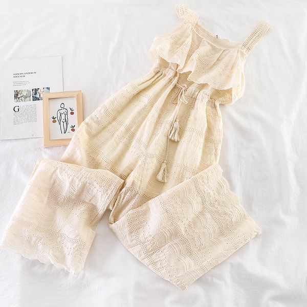 2019 new fashion women's rompers sweet summer strap ruffled wide legs jumpsuit j442, Black;white
2019 new fashion women's rompers sweet summer strap ruffled wide legs jumpsuit j442, Black;white