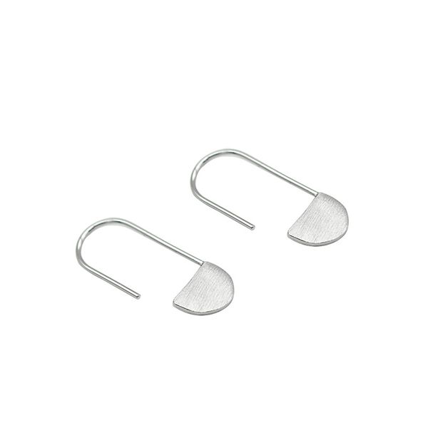 s925 pure silver brushed paper clip earrings korean version chic extremely simple style personalized womens pin earhook jewelry, Golden;silver
s925 pure silver brushed paper clip earrings korean version chic extremely simple style personalized womens pin earhook jewelry, Golden;silver