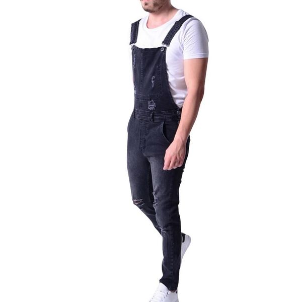 men jeans 2019 new men's slim fit ripped denim overalls casual bib pants jumpsuit men overall fashion jeans, Blue
men jeans 2019 new men's slim fit ripped denim overalls casual bib pants jumpsuit men overall fashion jeans, Blue
