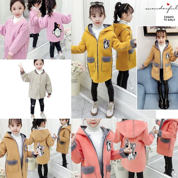 2020 winter girls' woolen foreign style girls' big coat children's cotton woolen coat children's wear, Blue;gray
2020 winter girls' woolen foreign style girls' big coat children's cotton woolen coat children's wear, Blue;gray