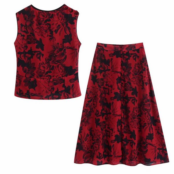 two piece dress vintage floral women set spring 2021 fashion sleeveless blouse and long skirt modern lady 2 pieces sets, White
two piece dress vintage floral women set spring 2021 fashion sleeveless blouse and long skirt modern lady 2 pieces sets, White