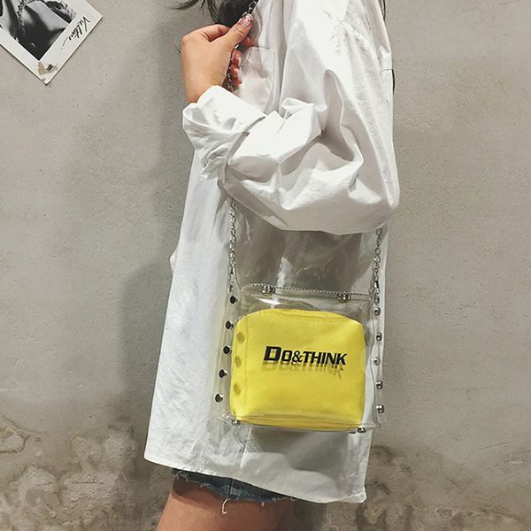 women new fashion wild chain transparent package crossbody shoulder bag phone coin bags mini transparent bags torebki damskie
women new fashion wild chain transparent package crossbody shoulder bag phone coin bags mini transparent bags torebki damskie