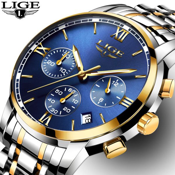 lige watches men fashion business quartz man watch six pin sport waterproof clock watch men full steel wristwatches, Slivery;brown
lige watches men fashion business quartz man watch six pin sport waterproof clock watch men full steel wristwatches, Slivery;brown