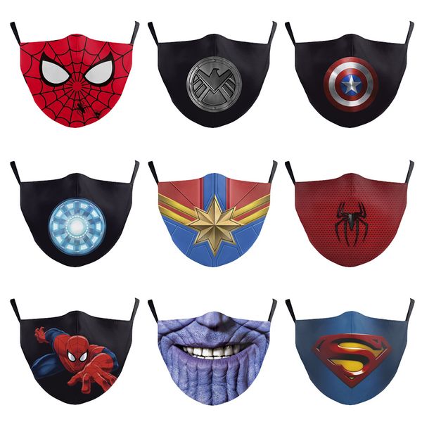 batman spiderman flash thanos super hero designer luxury face mask party cosplay masks shield reusable dust windproof cotton mask
batman spiderman flash thanos super hero designer luxury face mask party cosplay masks shield reusable dust windproof cotton mask