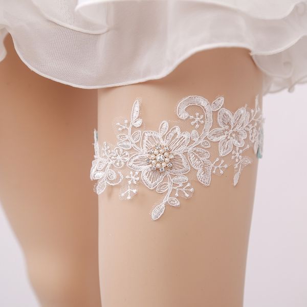 wedding garter rhinestone beading white embroidery floral garters for women/female/bride thigh ring bridal leg garter 5353, Black;white
wedding garter rhinestone beading white embroidery floral garters for women/female/bride thigh ring bridal leg garter 5353, Black;white