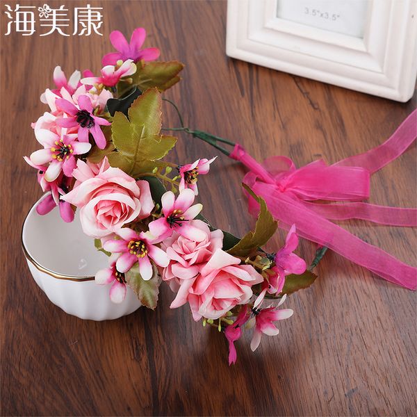 haimeikang handmade artificial flower women girl princess crown headband wedding bridal fabric floral hair decoration wreath
haimeikang handmade artificial flower women girl princess crown headband wedding bridal fabric floral hair decoration wreath