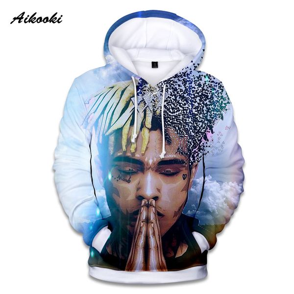 aikooki 3d xxxtentacion hoodies sweatshirts men women hoodies rapper singer male/female polluver xxxtentacion autumn winter, Black 
aikooki 3d xxxtentacion hoodies sweatshirts men women hoodies rapper singer male/female polluver xxxtentacion autumn winter, Black
