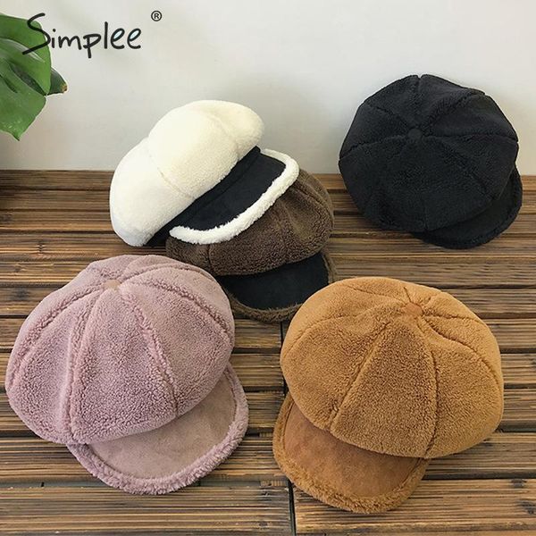 simplee chic lambs wool women beret hat fashion thick outwear female warm caps casual streetwear solid ladies painter hat 2019, Blue;gray
simplee chic lambs wool women beret hat fashion thick outwear female warm caps casual streetwear solid ladies painter hat 2019, Blue;gray