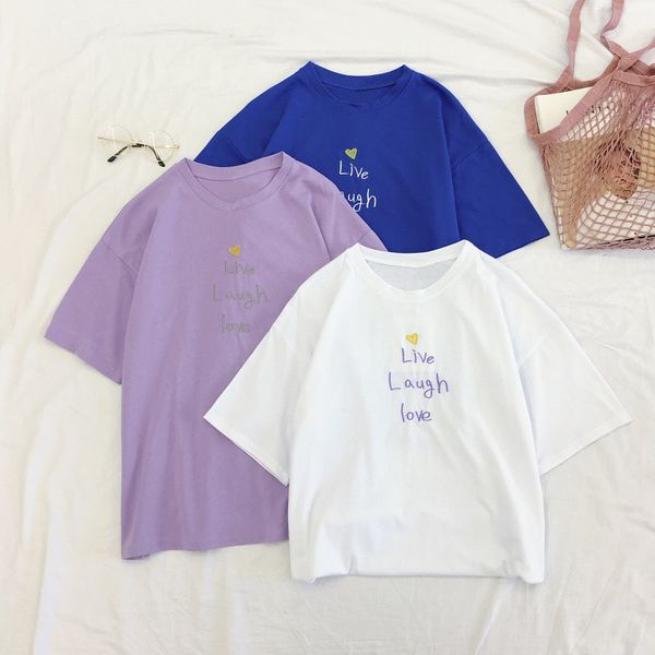 women letter print korean style t-shirt women fashion short sleeve casual t-shirts harajuku ullzang tshirt female clothes, White
women letter print korean style t-shirt women fashion short sleeve casual t-shirts harajuku ullzang tshirt female clothes, White