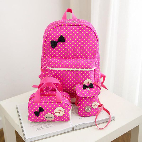 women backpack shoulder bag coin walllet 3pcs/set dot backpack cell phone packet school bags for teenager girls rucksack
women backpack shoulder bag coin walllet 3pcs/set dot backpack cell phone packet school bags for teenager girls rucksack