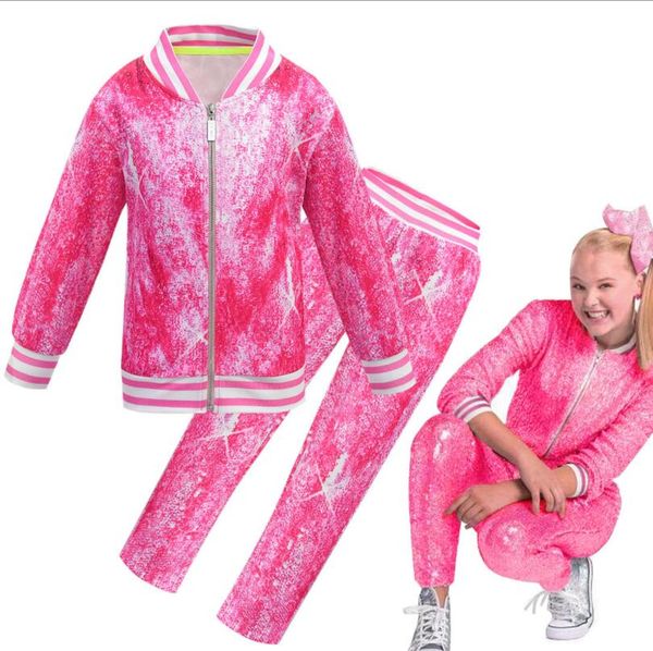 jojo siwa girls' shine bright 2 piece long sleeve outfit set girls' zipper coat and trousers suit, White
jojo siwa girls' shine bright 2 piece long sleeve outfit set girls' zipper coat and trousers suit, White