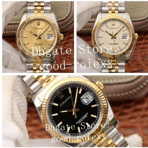 luxury 36mm flute bezel men's watch ar factory 904l steel gold automatic cal.3135 men 116233 116238 jubilee bracelet 116231 eta watches, Slivery;brown
luxury 36mm flute bezel men's watch ar factory 904l steel gold automatic cal.3135 men 116233 116238 jubilee bracelet 116231 eta watches, Slivery;brown