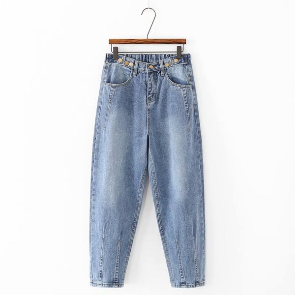 women's jeans 2021 summer fashion washed loose denim straight pants trousers wild multi-button elastic waist dad, Blue
women's jeans 2021 summer fashion washed loose denim straight pants trousers wild multi-button elastic waist dad, Blue
