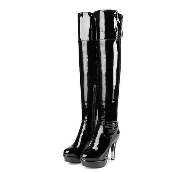 women boots small size 30 over the knee boots drag queen nightclub wedding shoes leather boots pole dance boot, Black
women boots small size 30 over the knee boots drag queen nightclub wedding shoes leather boots pole dance boot, Black