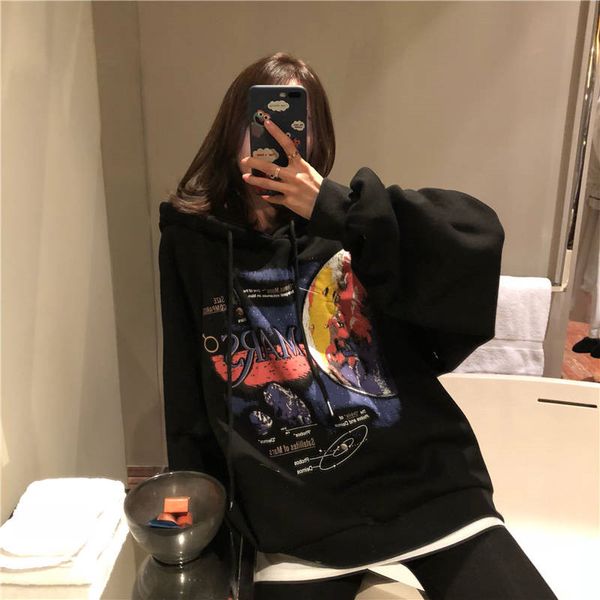 streetwear women korean printed clothing casual streetwear punk hoodie sweatshirt long sleeve hoodie sweatshirt, Black
streetwear women korean printed clothing casual streetwear punk hoodie sweatshirt long sleeve hoodie sweatshirt, Black