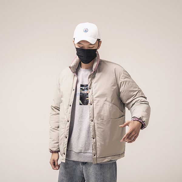 winter new double-faced down jacket men warm thickening parka men fashion solid color casual collar coat man loose cotton jacket, Black
winter new double-faced down jacket men warm thickening parka men fashion solid color casual collar coat man loose cotton jacket, Black