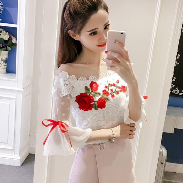 блуза мода 2019 лето женщин рубашка цветка вышивка вспыхивает cloting сексуальных черных женщин шнурка втулки женщин вершины blusas 6811 30, White
блуза мода 2019 лето женщин рубашка цветка вышивка вспыхивает cloting сексуальных черных женщин шнурка втулки женщин вершины blusas 6811 30, White