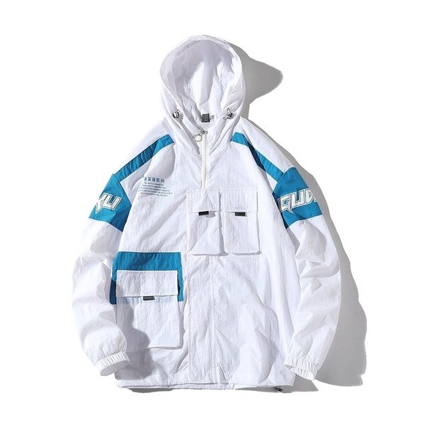e-baihui 2021 summer hong kong style men's jacket couple sun protection clothing loose and versatile color matching student jacket f018, Black;brown
e-baihui 2021 summer hong kong style men's jacket couple sun protection clothing loose and versatile color matching student jacket f018, Black;brown