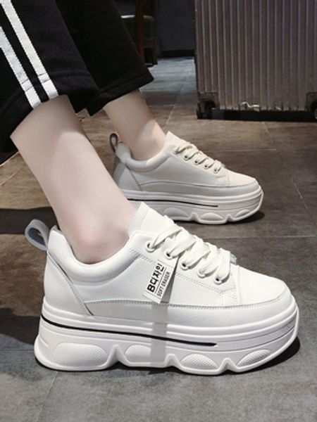 little white shoes female 2020 new summer wild student lace-up thick bottom increased sports casual shoes ins tide, Black
little white shoes female 2020 new summer wild student lace-up thick bottom increased sports casual shoes ins tide, Black