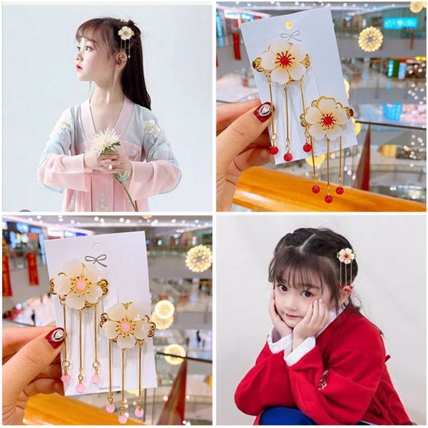 new girls hair clip fashion flower lop ears hairpin chinese style tassel princess hair accessories24, Slivery;white
new girls hair clip fashion flower lop ears hairpin chinese style tassel princess hair accessories24, Slivery;white