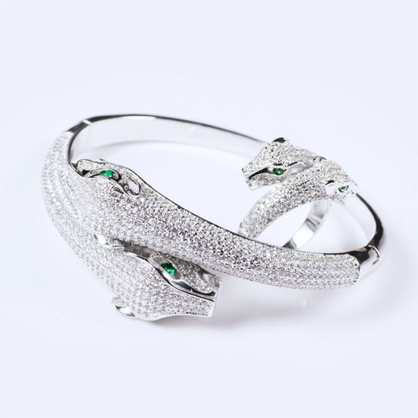 yagin zircon double head leopard style animal female opening head jewelry wholesale bracelets bangles, Black
yagin zircon double head leopard style animal female opening head jewelry wholesale bracelets bangles, Black