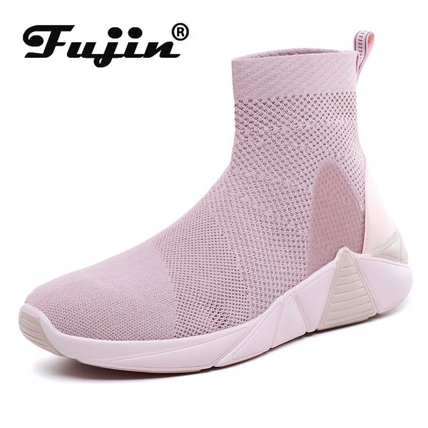 fujin women platform sneaker shoes high breathable knitting sock stretch boots vulcanized shoes casual sneakers, Black
fujin women platform sneaker shoes high breathable knitting sock stretch boots vulcanized shoes casual sneakers, Black