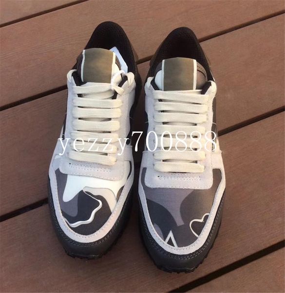 2019 stud rockrunner camouflage trainers designer shoes mesh real leather combo rock runner sneakers for men women rubber sole with fdzhlzj, Black
2019 stud rockrunner camouflage trainers designer shoes mesh real leather combo rock runner sneakers for men women rubber sole with fdzhlzj, Black