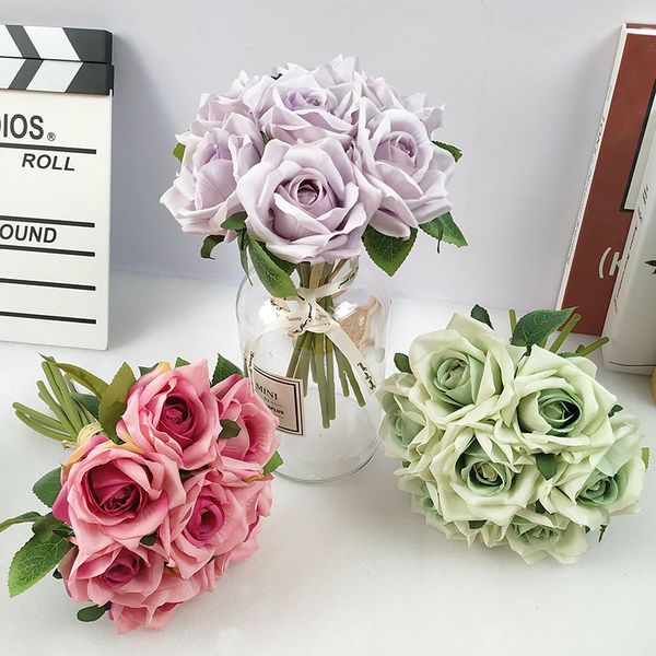 7 pieces / lot roses bouquet artificial flowers wedding bride bouquet silk fake flower party home decor valentines day gift
7 pieces / lot roses bouquet artificial flowers wedding bride bouquet silk fake flower party home decor valentines day gift