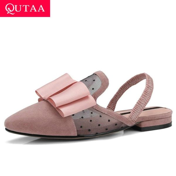 qutaa 2020 pointed toe butterfly-knot summer sweet women flats shoes kid suede mesh comfort back strap ladies sandals size 34-42, Black
qutaa 2020 pointed toe butterfly-knot summer sweet women flats shoes kid suede mesh comfort back strap ladies sandals size 34-42, Black