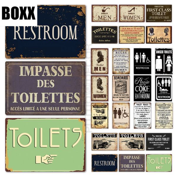 toilet sign plaque metal vintage bathroom metal sign tin sign wall decor for toilet bathroom restroom
toilet sign plaque metal vintage bathroom metal sign tin sign wall decor for toilet bathroom restroom