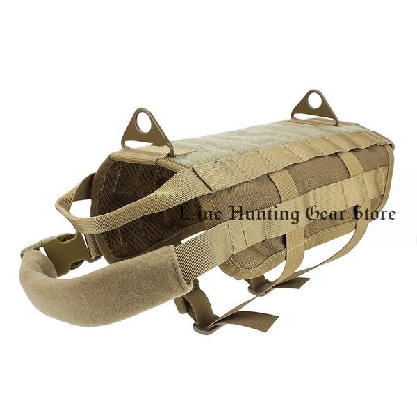 hunting combat molle dog vest harness training dog vest black sand m l, Camo;black 
hunting combat molle dog vest harness training dog vest black sand m l, Camo;black