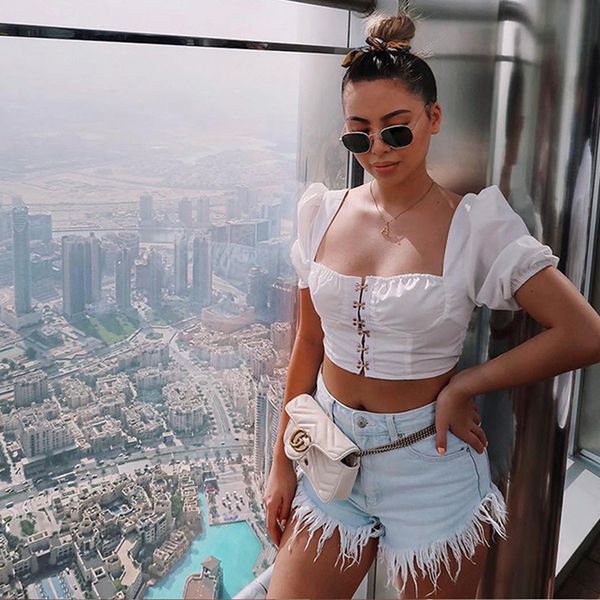 women's tanks & camis crop women 2021 fashion off shoulder bandage clubwear summer skinny ruched solid casual t shirt mujer, White
women's tanks & camis crop women 2021 fashion off shoulder bandage clubwear summer skinny ruched solid casual t shirt mujer, White