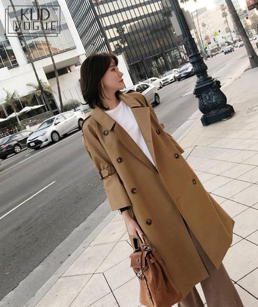 uk brand new fashion 2019 fall /autumn casual double breasted simple classic long trench coat with belt chic female windbreaker, Tan;black
uk brand new fashion 2019 fall /autumn casual double breasted simple classic long trench coat with belt chic female windbreaker, Tan;black