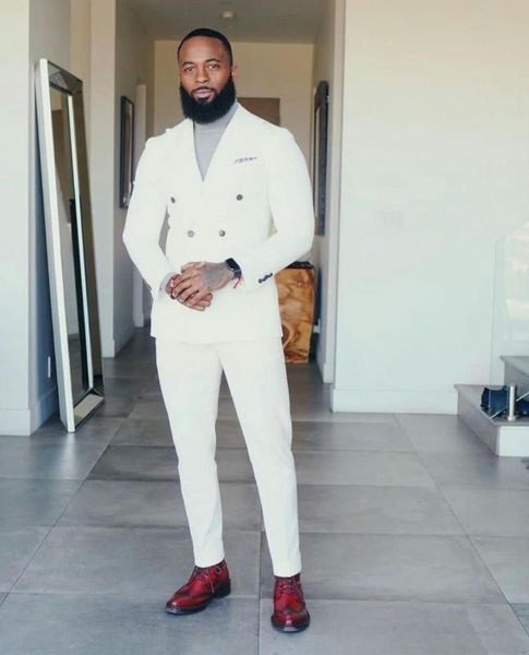 white double breasted wedding tuxedos 2 pieces slim fit peaked lapel groom wear party prom men blazer suit(jacket+pants, White;black
white double breasted wedding tuxedos 2 pieces slim fit peaked lapel groom wear party prom men blazer suit(jacket+pants, White;black