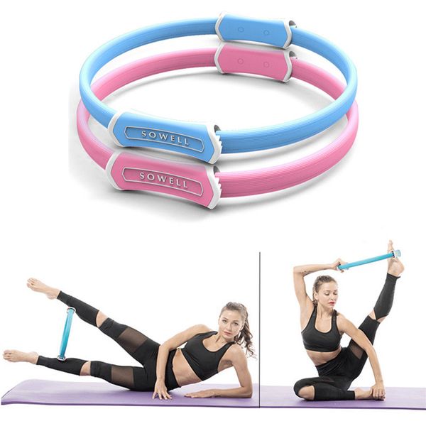 mini anti-skid dual grip yoga pilates ring for muscle exercise kit magic circle muscles body exercise yoga fitness tool