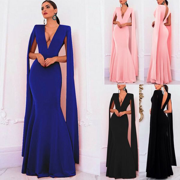 2019 new fashion women formal maxi dress deep v neck prom evening party wedding ball gown dress, Black;gray
2019 new fashion women formal maxi dress deep v neck prom evening party wedding ball gown dress, Black;gray