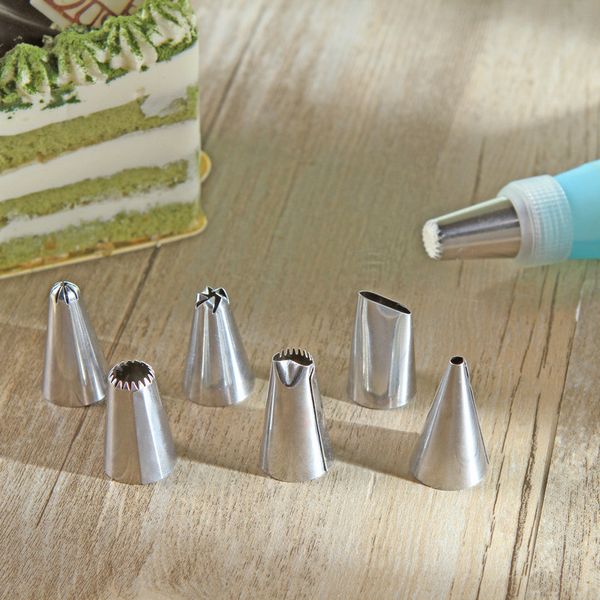 silicone icing piping cream pastry bag +6 nozzle set cake decorating tools kitchen accessories for cakes
silicone icing piping cream pastry bag +6 nozzle set cake decorating tools kitchen accessories for cakes
