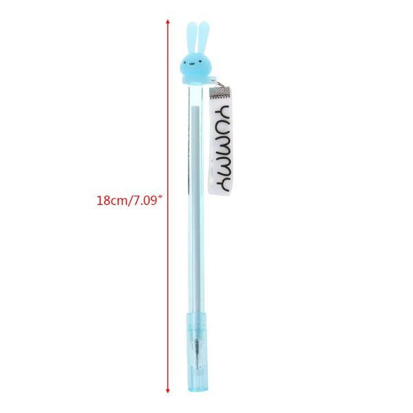 4pcs cartoon ribbon gel pen black ink 0.38mm lovely kids student office stationery school supply h7ec