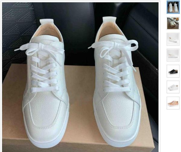 brands new white,black leather rantulow casual shoes men,women flat luxurious low red bottom sneakers with box
brands new white,black leather rantulow casual shoes men,women flat luxurious low red bottom sneakers with box