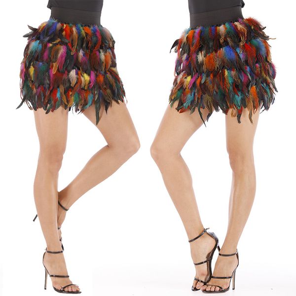 european and american luxurious jazz costumes colorful layered peacock feather elastic waist ball gown stage irregular skirt, Black
european and american luxurious jazz costumes colorful layered peacock feather elastic waist ball gown stage irregular skirt, Black